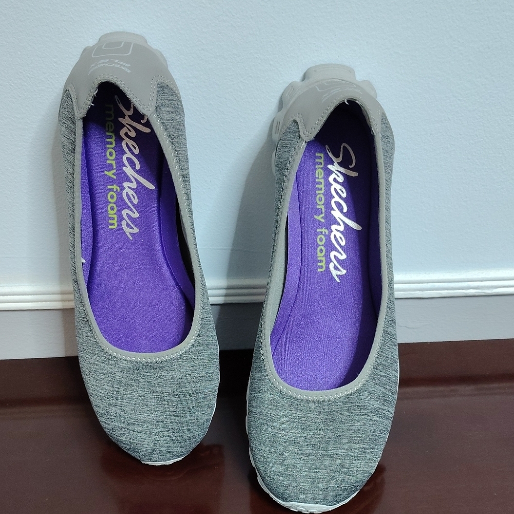Skechers Women's Gray Slip-On Shoes